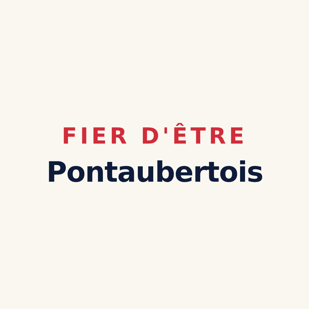 Tasse « Fier d'être Pontaubertois » — design pour Pontaubert
