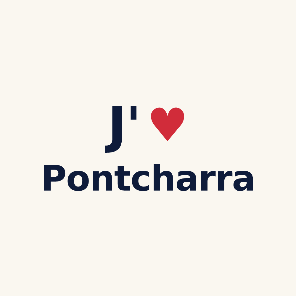 Tasse personnalisée Pontcharra — design J'aime Pontcharra
