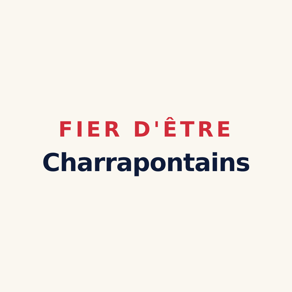 Tasse « Fier d'être Charrapontains » — design pour Pontcharra