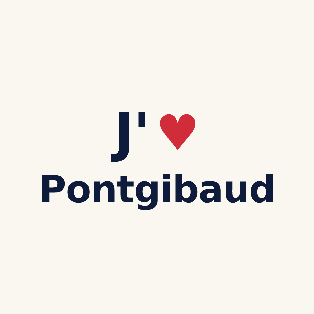 Tasse personnalisée Pontgibaud — design J'aime Pontgibaud
