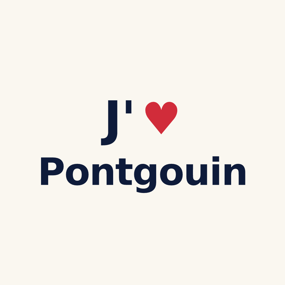 Tasse personnalisée Pontgouin — design J'aime Pontgouin