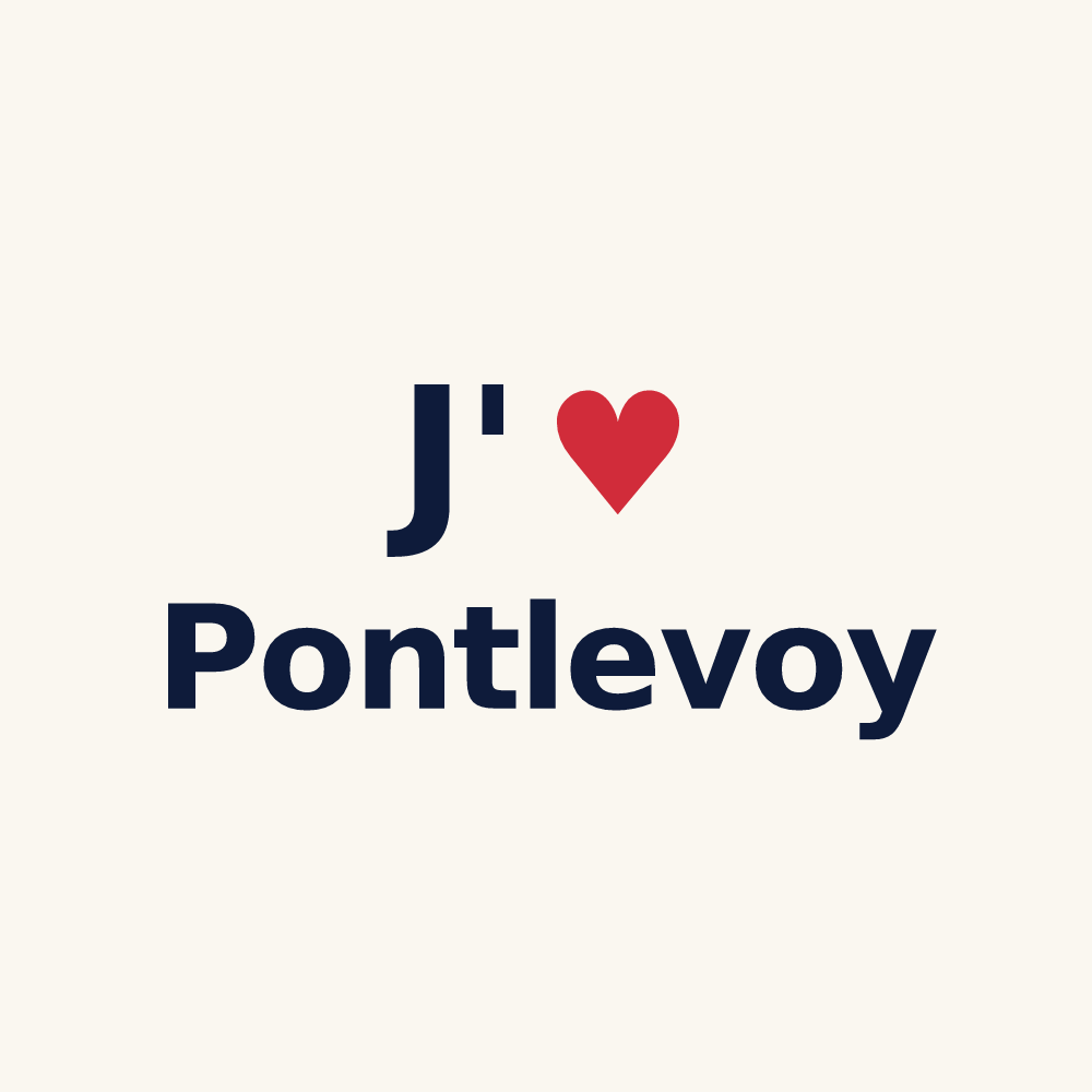 Tasse personnalisée Pontlevoy — design J'aime Pontlevoy