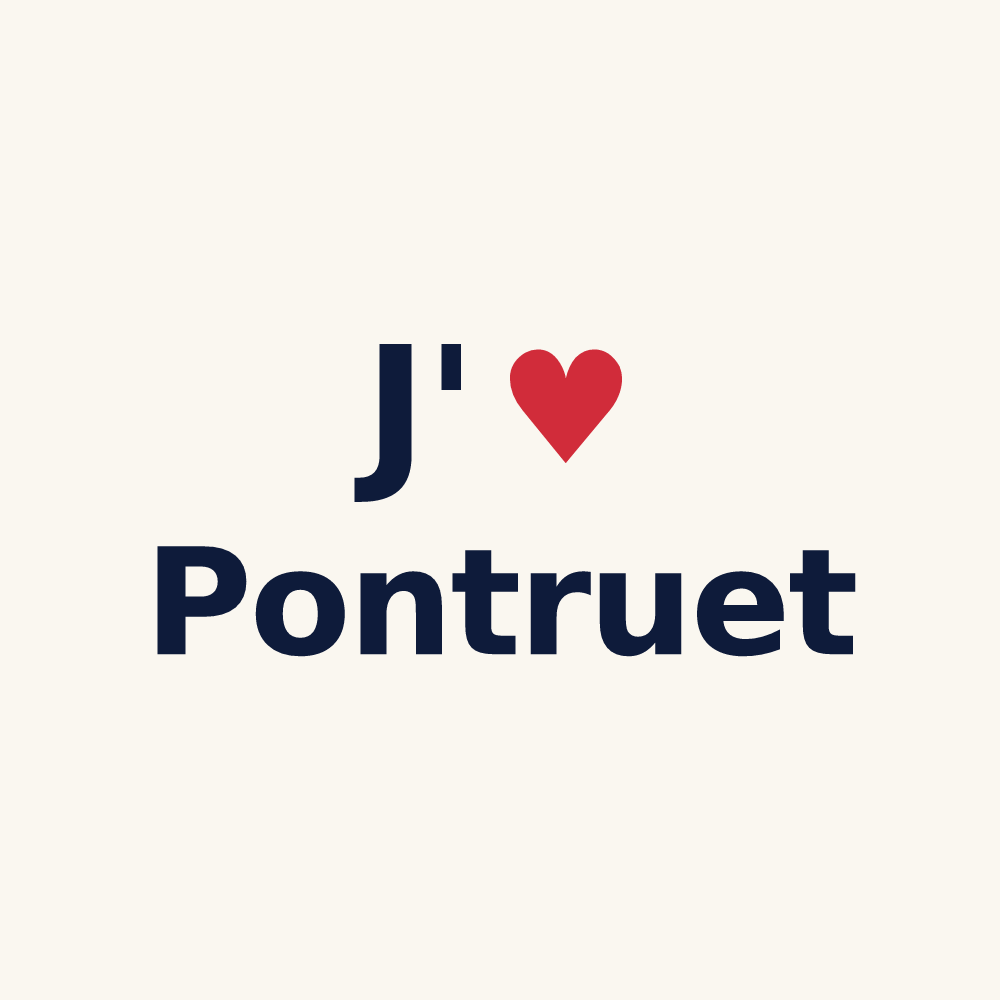 Tasse personnalisée Pontruet — design J'aime Pontruet