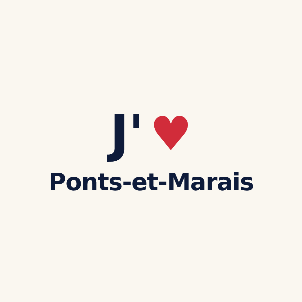 Tasse personnalisée Ponts-et-Marais — design J'aime Ponts-et-Marais