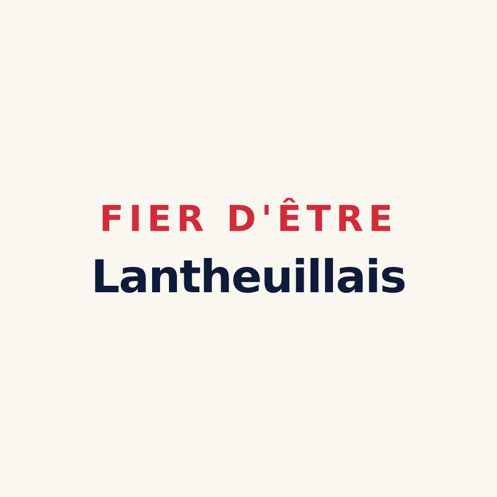 Tasse « Fier d'être Lantheuillais » — design pour Ponts sur Seulles