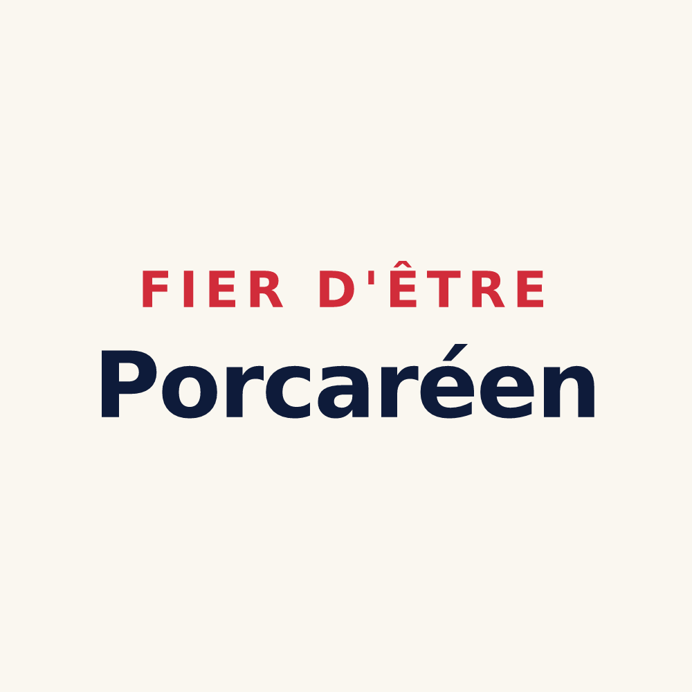Tasse « Fier d'être Porcaréen » — design pour Porcaro
