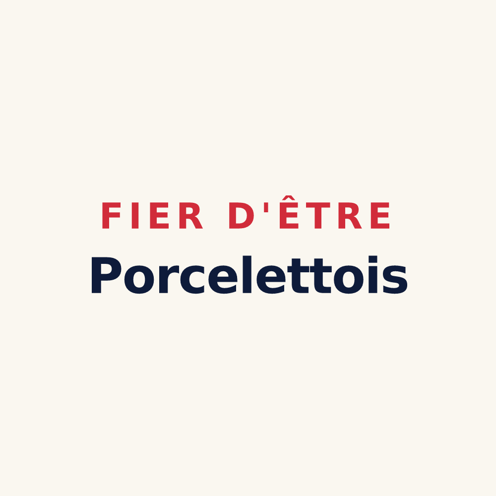 Tasse « Fier d'être Porcelettois » — design pour Porcelette