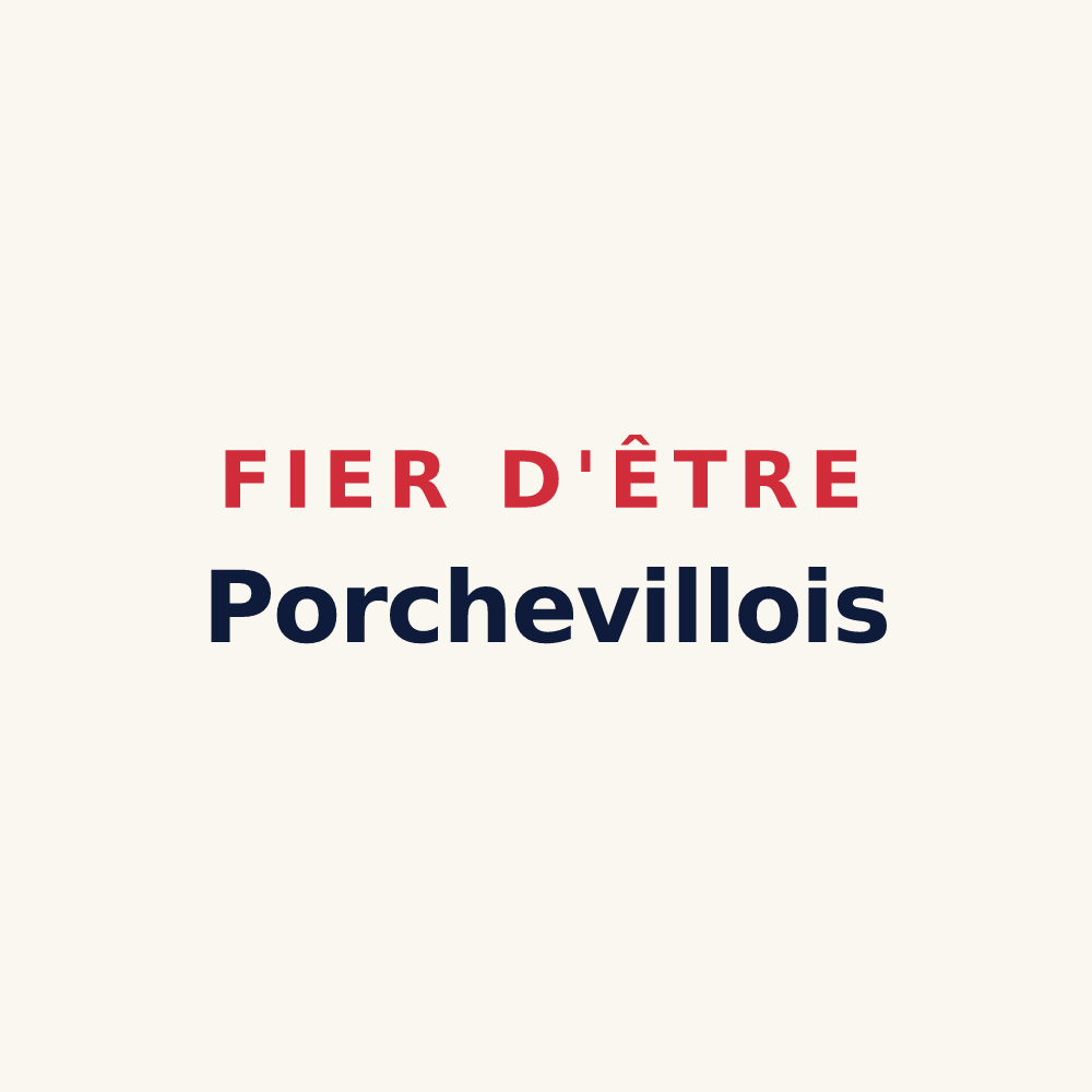 Tasse « Fier d'être Porchevillois » — design pour Porcheville