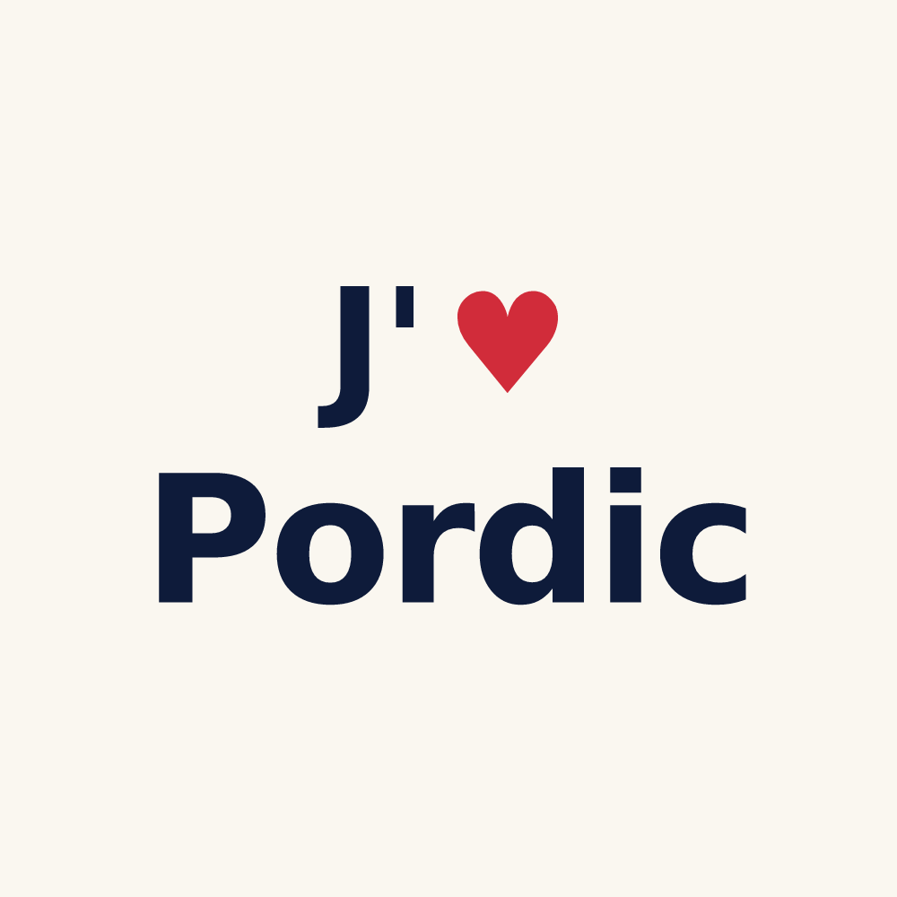 Tasse personnalisée Pordic — design J'aime Pordic