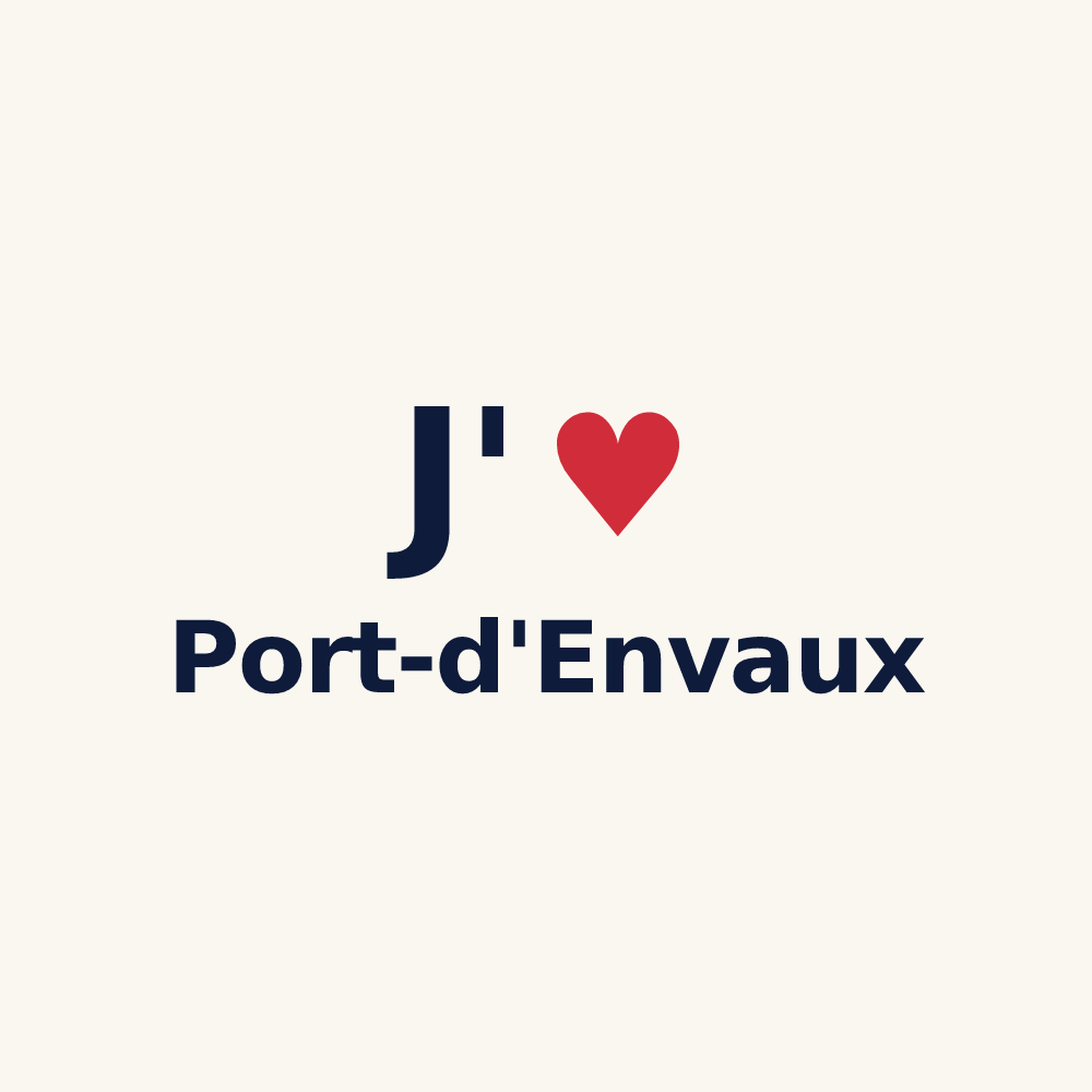 Tasse personnalisée Port-d'Envaux — design « J'aime Port-d'Envaux » imprimé sur la tasse