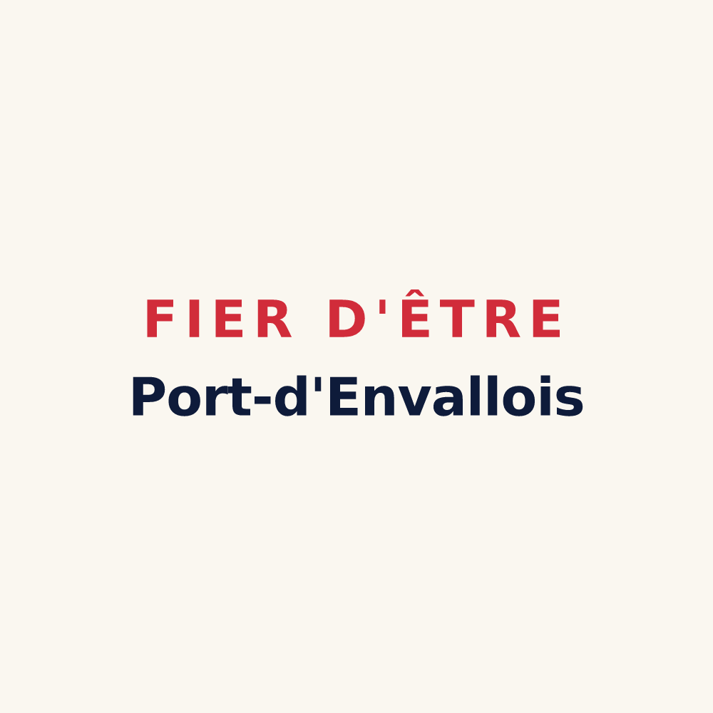 Tasse « Fier d'être Port-d'Envallois » — design pour Port-d'Envaux