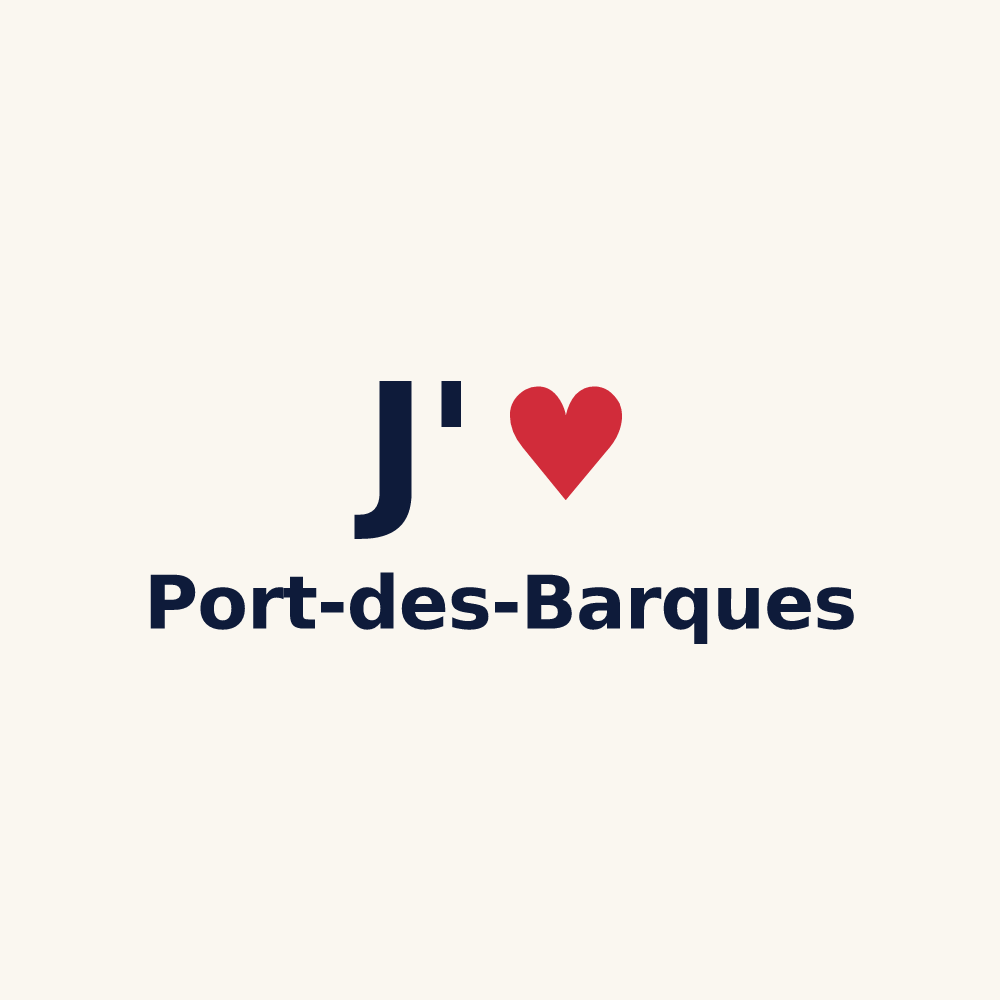 Tasse personnalisée Port-des-Barques — design J'aime Port-des-Barques