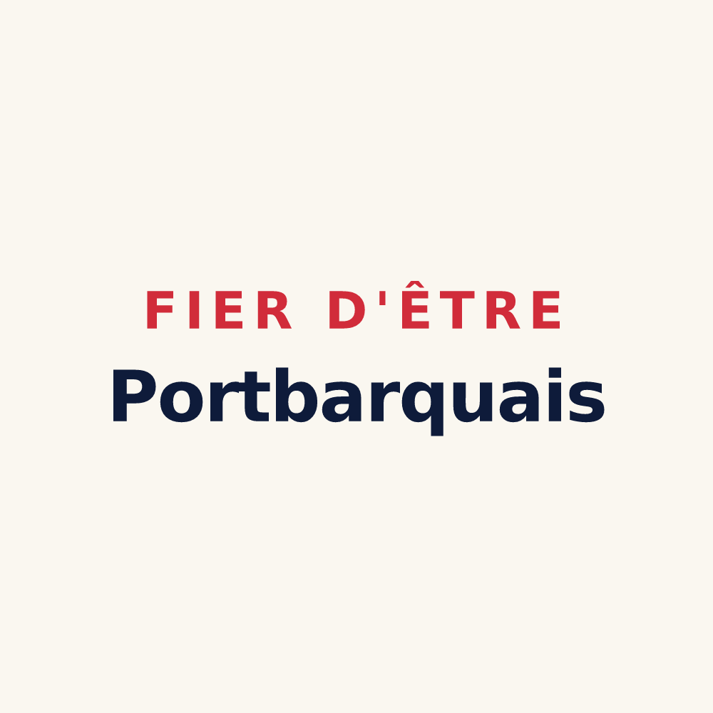 Tasse « Fier d'être Portbarquais » — design pour Port-des-Barques