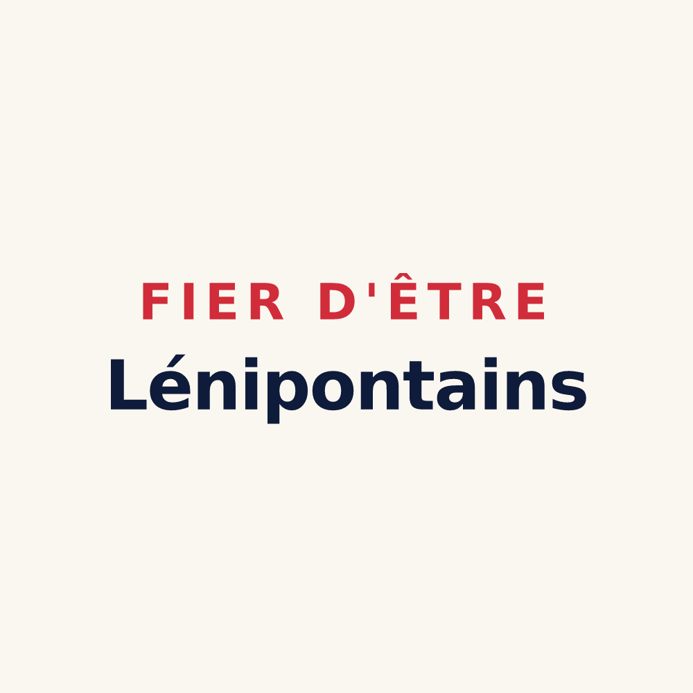 Tasse « Fier d'être Lénipontains » — design pour Port-Lesney