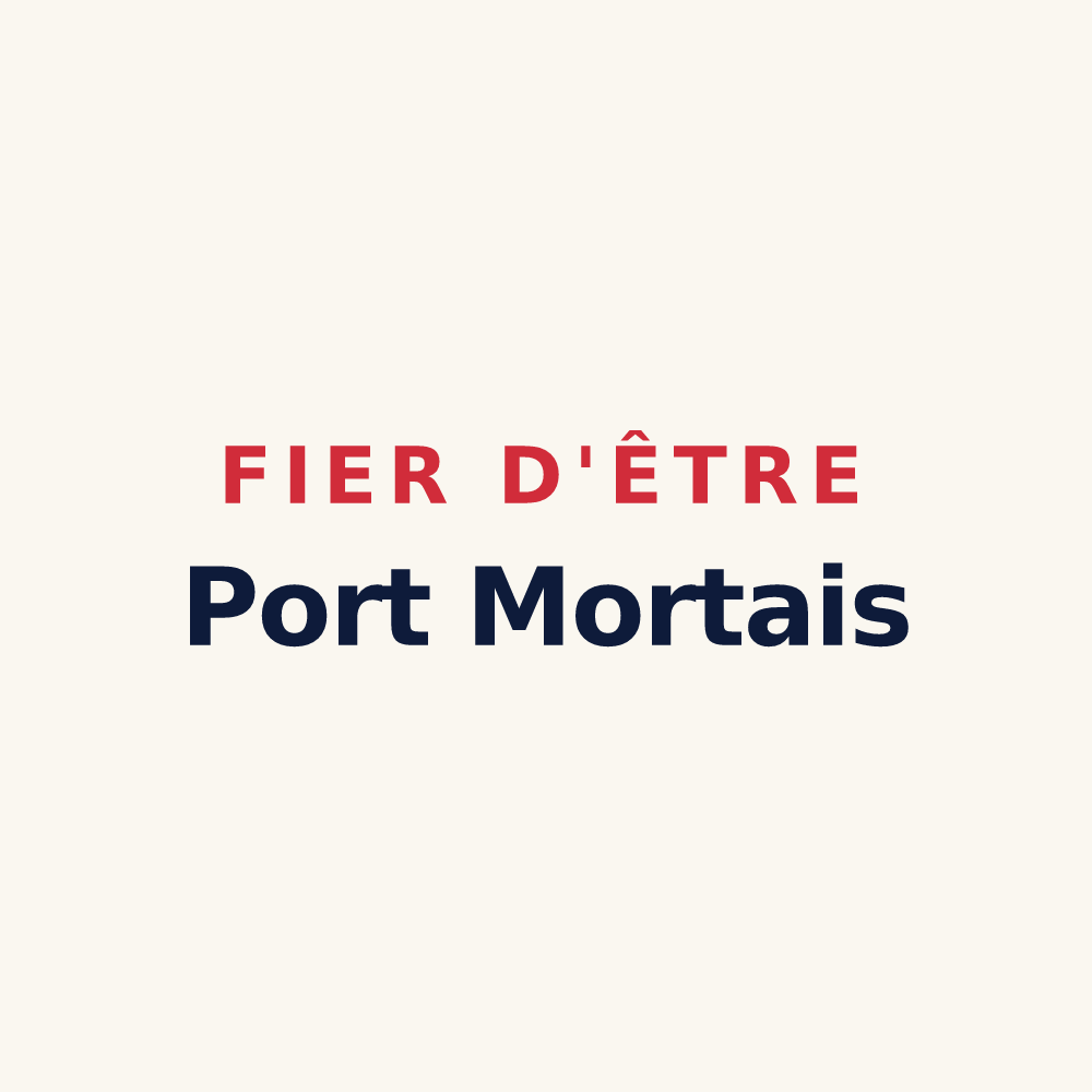 Tasse « Fier d'être Port Mortais » — design pour Port-Mort