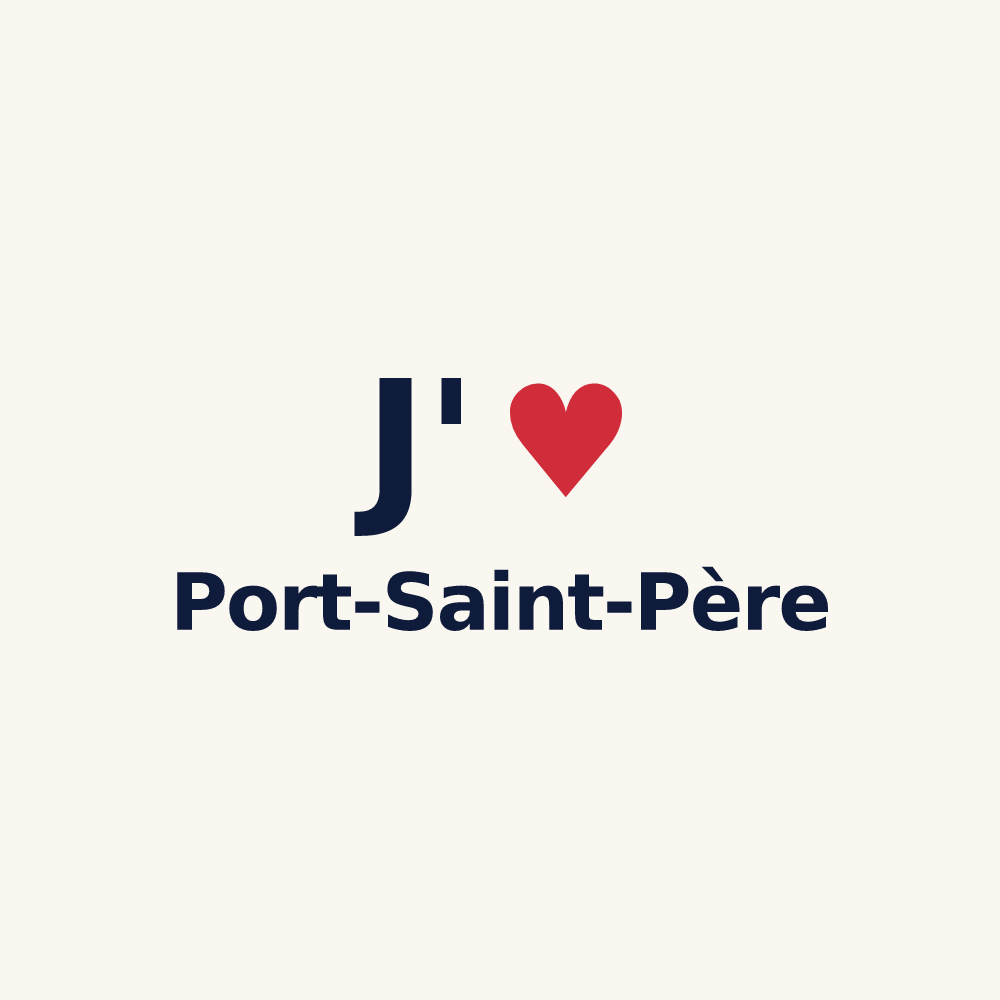 Tasse personnalisée Port-Saint-Père — design J'aime Port-Saint-Père