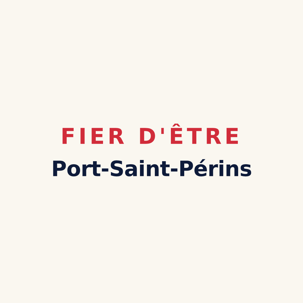 Tasse « Fier d'être Port-Saint-Périns » — design pour Port-Saint-Père