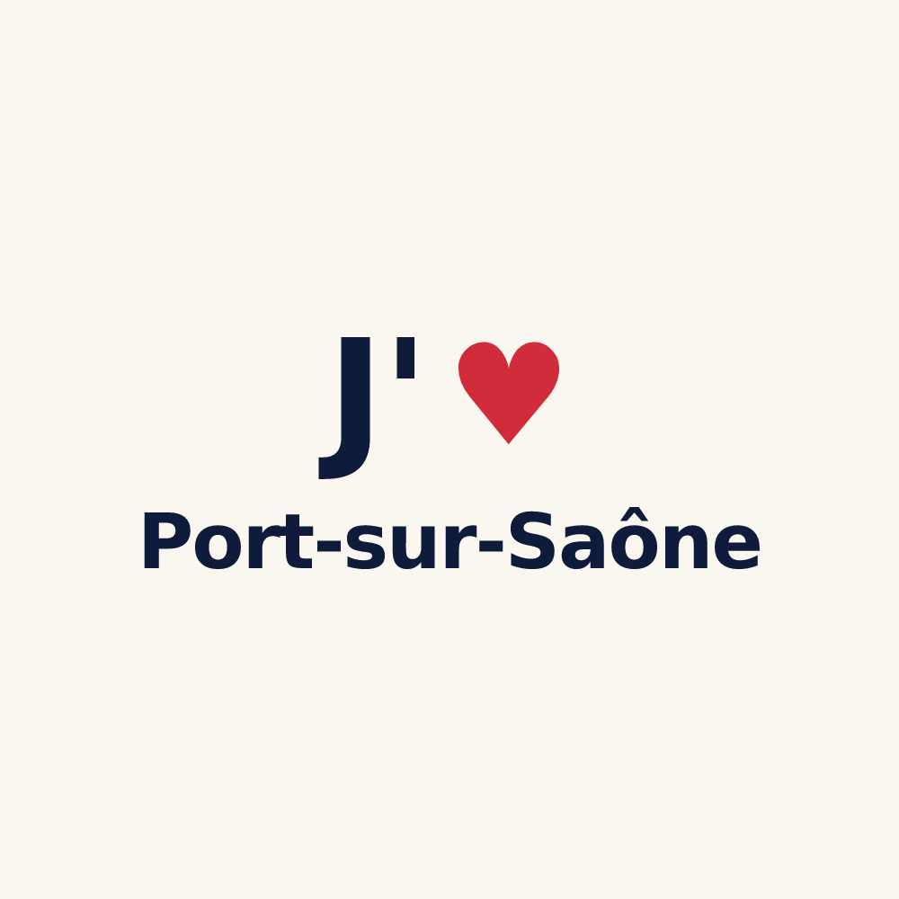 Tasse personnalisée Port-sur-Saône — design J'aime Port-sur-Saône