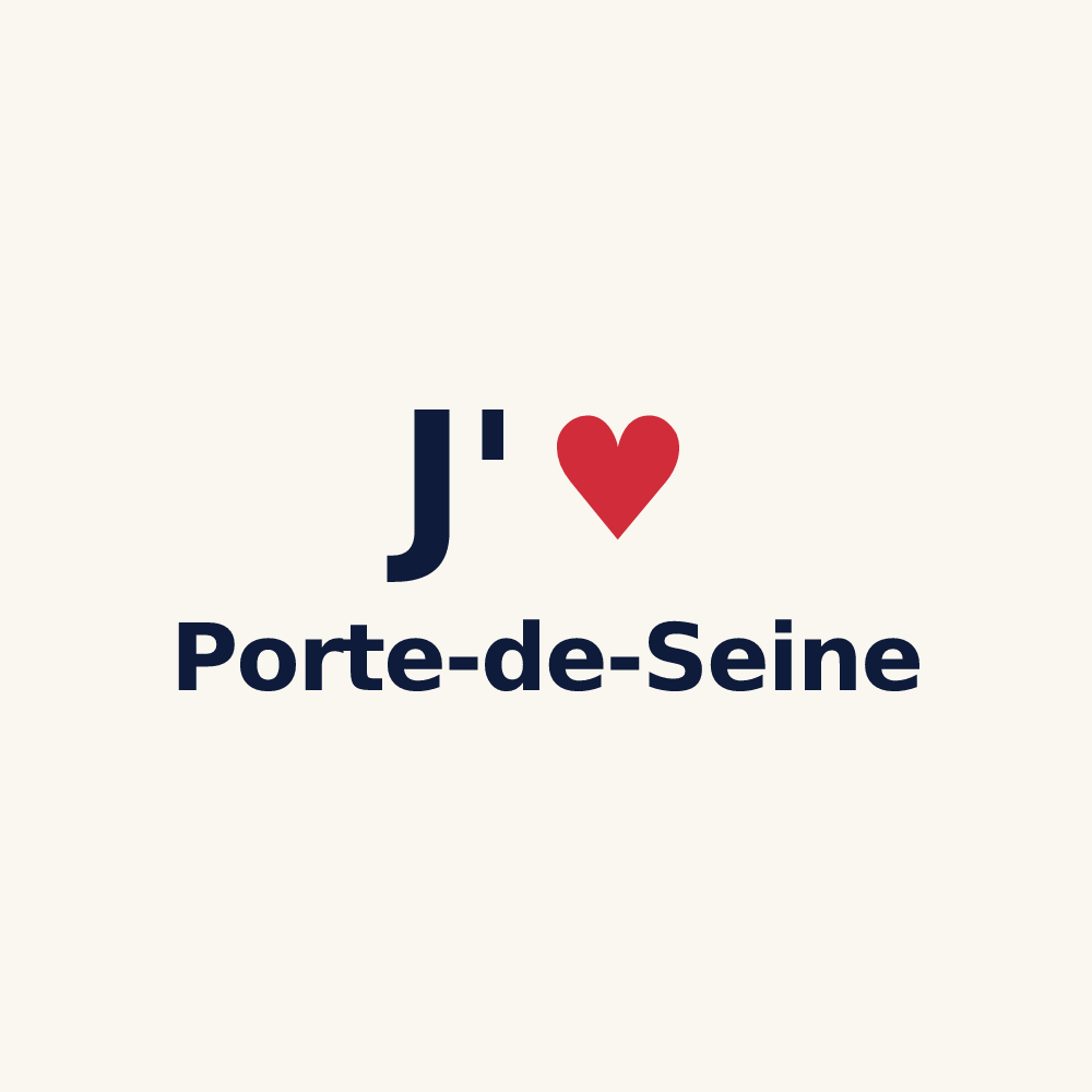 Tasse personnalisée Porte-de-Seine — design J'aime Porte-de-Seine