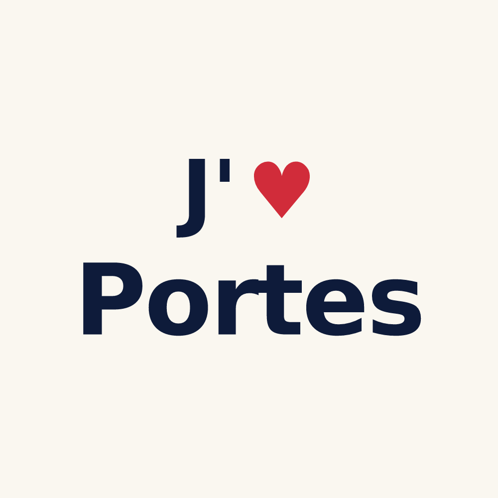 Tasse personnalisée Portes — design J'aime Portes