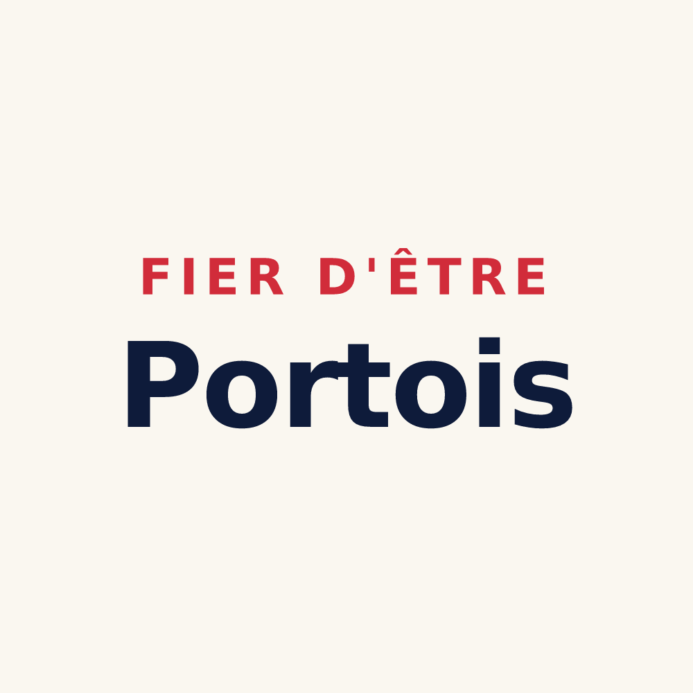 Tasse « Fier d'être Portois » — design pour Portes-en-Valdaine