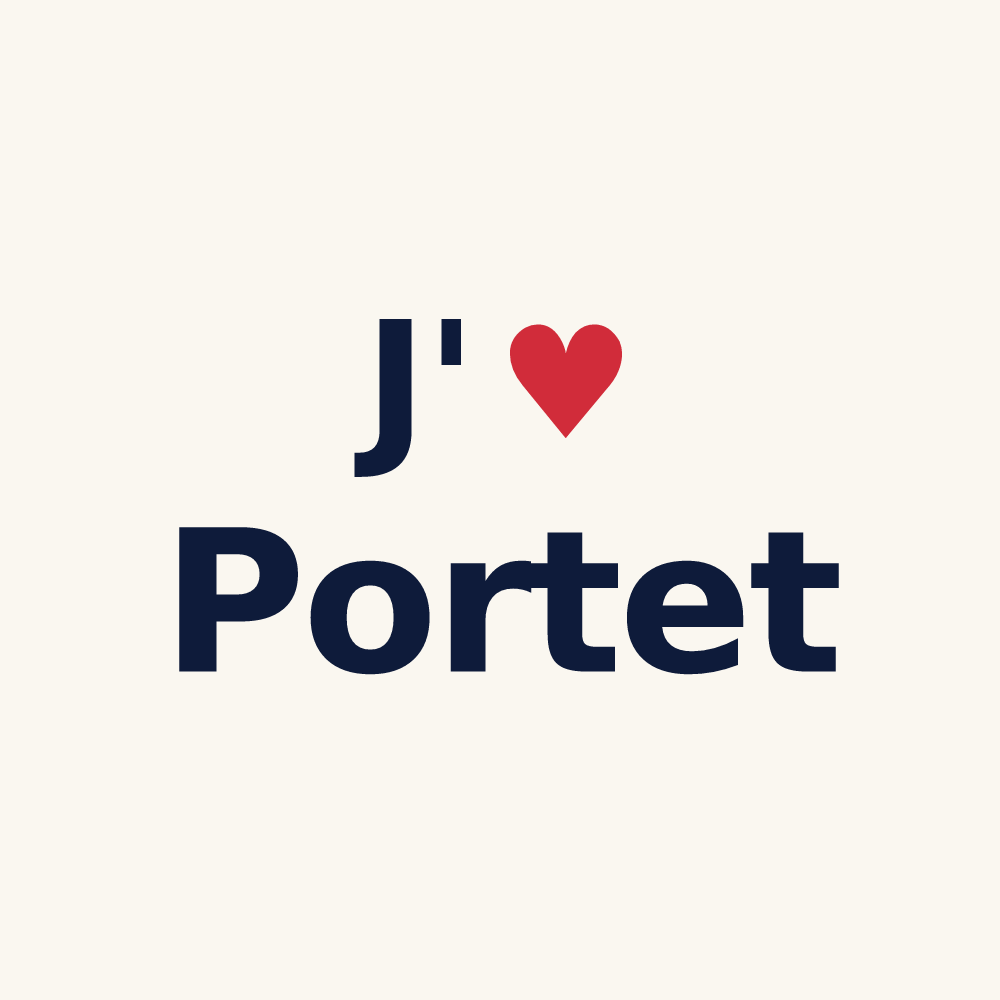 Tasse personnalisée Portet — design J'aime Portet