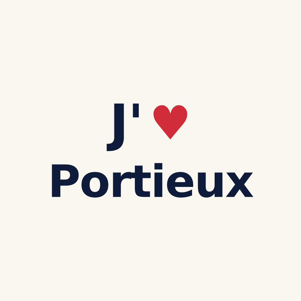 Tasse personnalisée Portieux — design J'aime Portieux