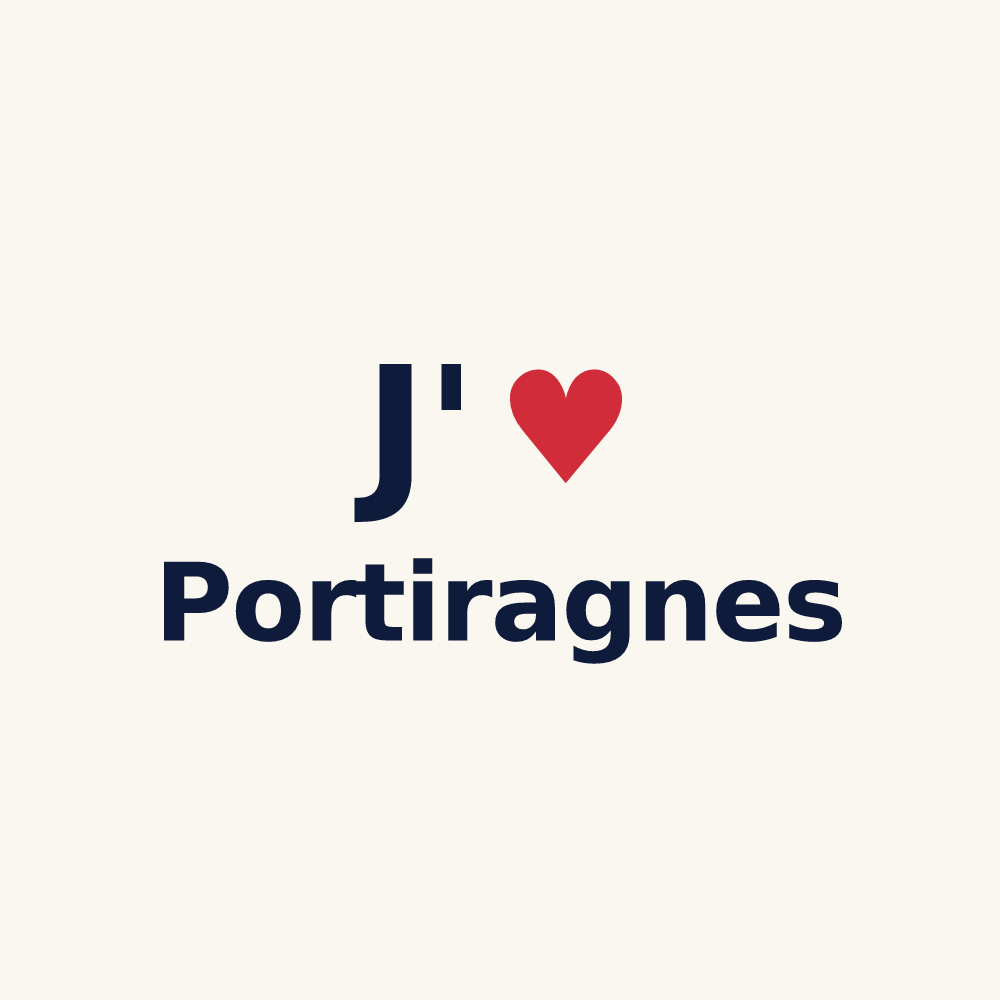 Tasse personnalisée Portiragnes — design J'aime Portiragnes