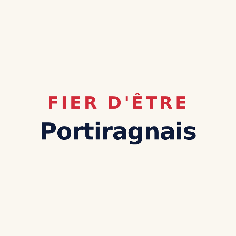 Tasse « Fier d'être Portiragnais » — design pour Portiragnes