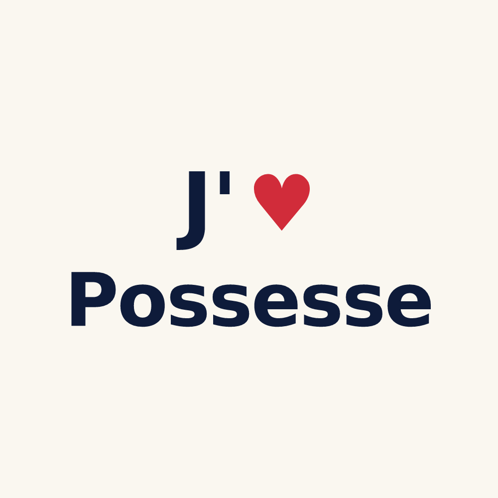Tasse personnalisée Possesse — design J'aime Possesse
