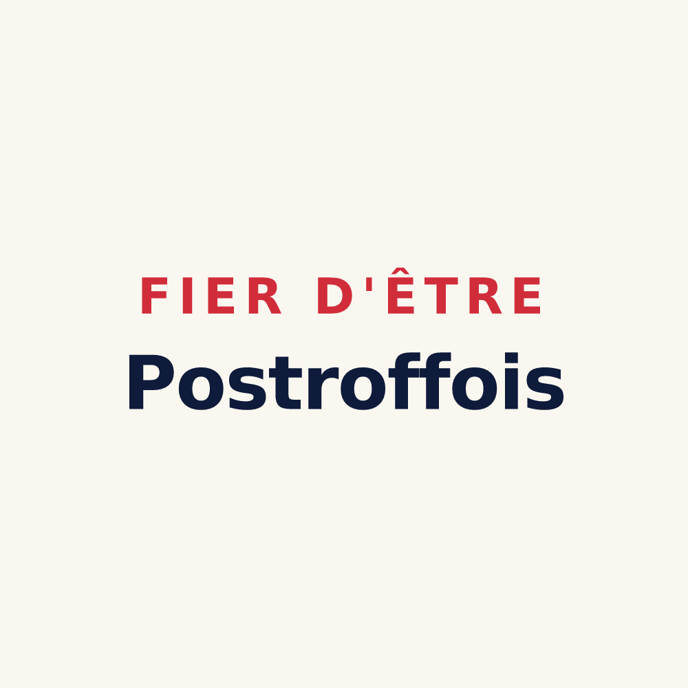 Tasse « Fier d'être Postroffois » — design pour Postroff