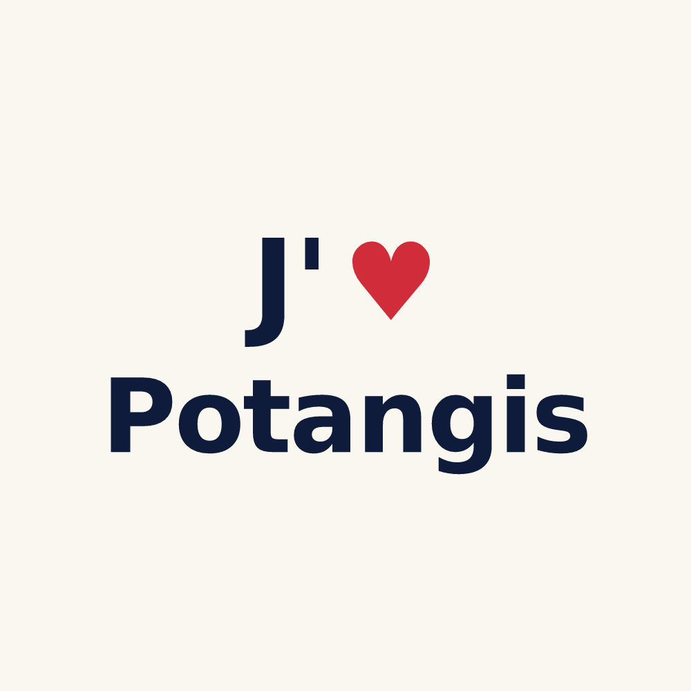 Tasse personnalisée Potangis — design J'aime Potangis