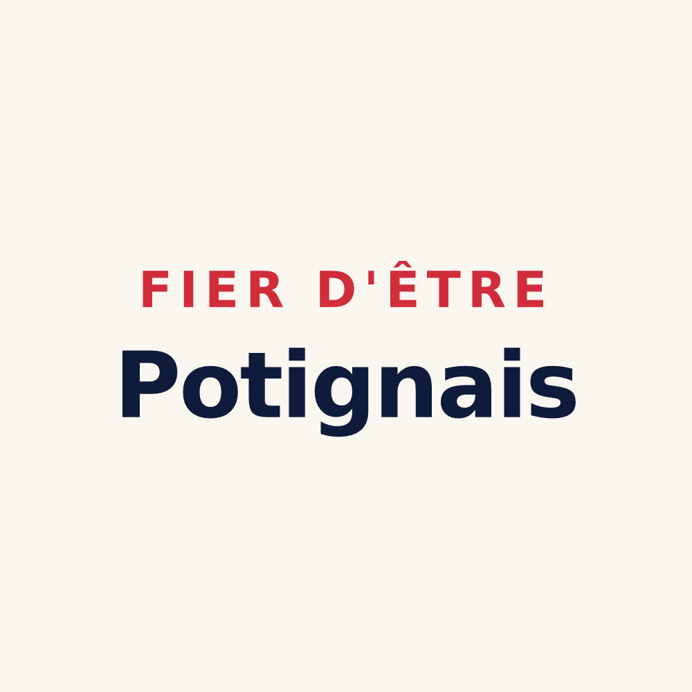 Tasse « Fier d'être Potignais » — design pour Potigny