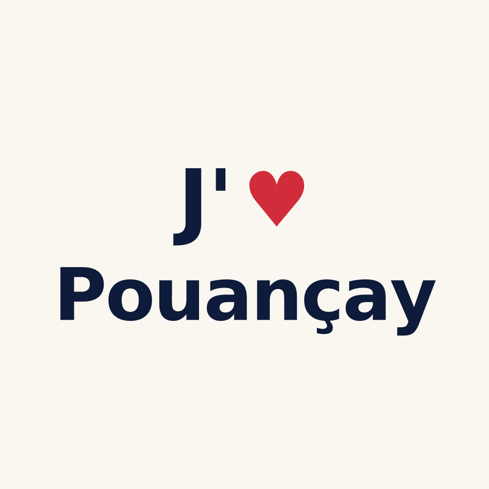 Tasse personnalisée Pouançay — design J'aime Pouançay