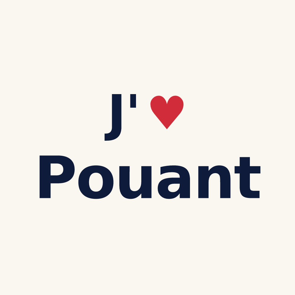 Tasse personnalisée Pouant — design J'aime Pouant