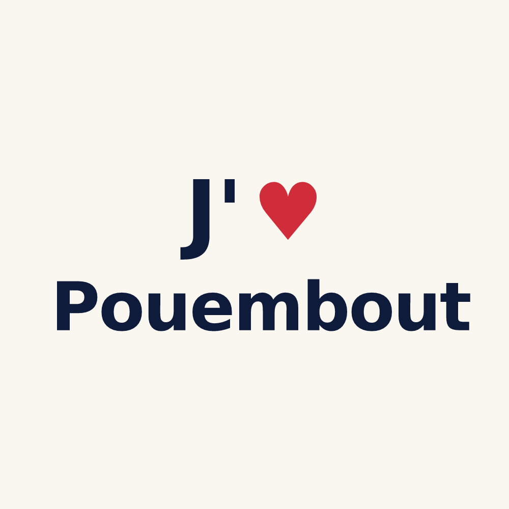 Tasse personnalisée Pouembout — design J'aime Pouembout