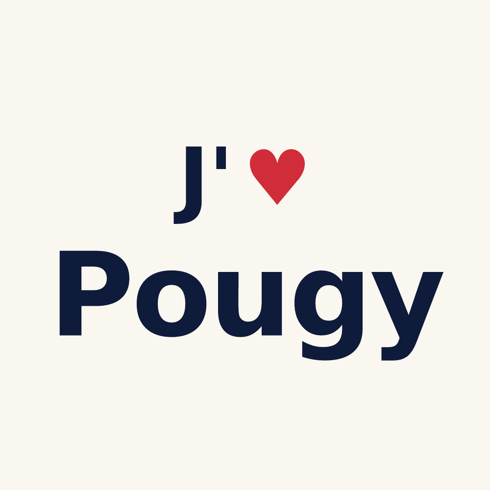 Tasse personnalisée Pougy — design J'aime Pougy
