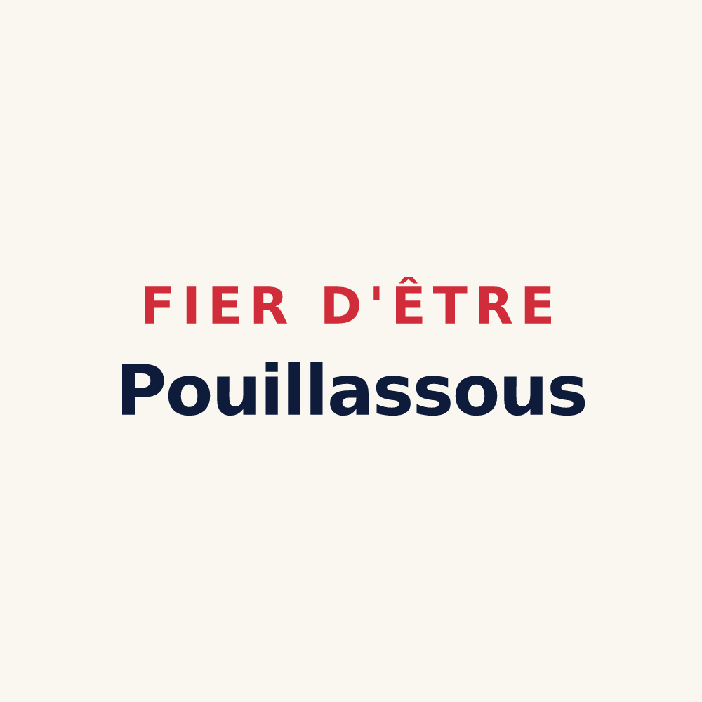 Tasse « Fier d'être Pouillassous » — design pour Pouillé