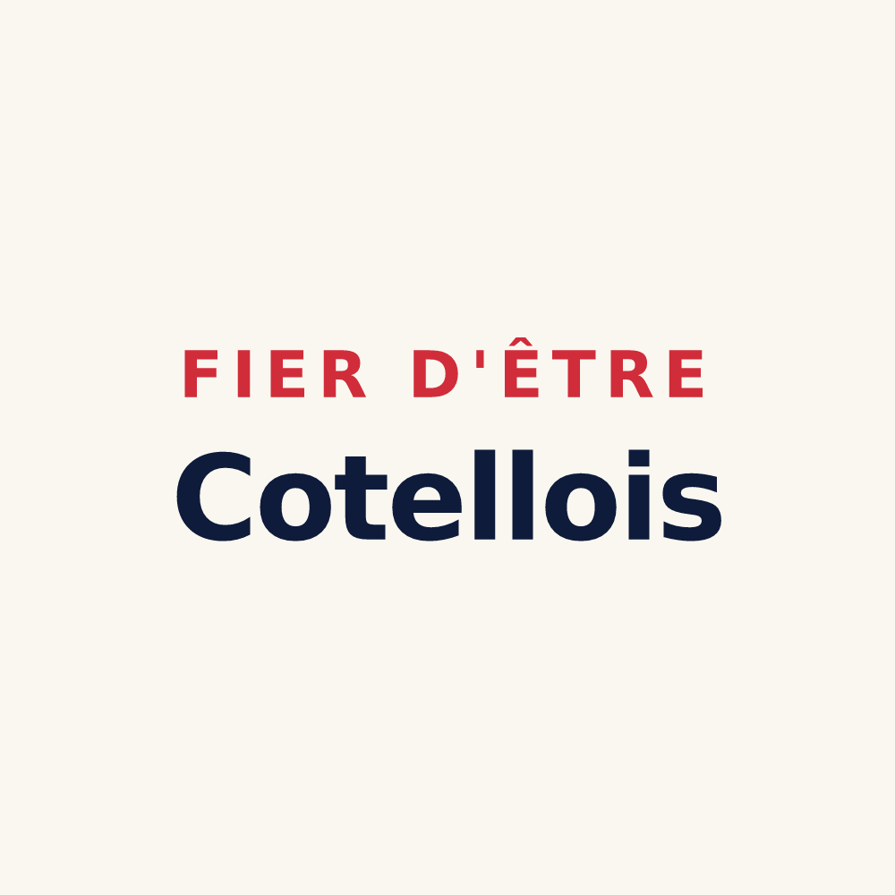Tasse « Fier d'être Cotellois » — design pour Pouillé-les-Côteaux