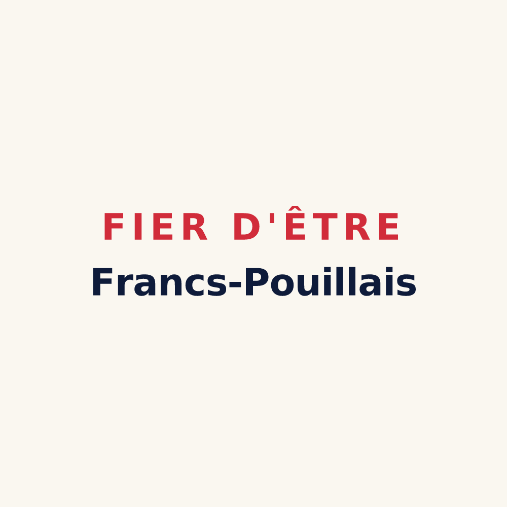 Tasse « Fier d'être Francs-Pouillais » — design pour Pouilley-Français