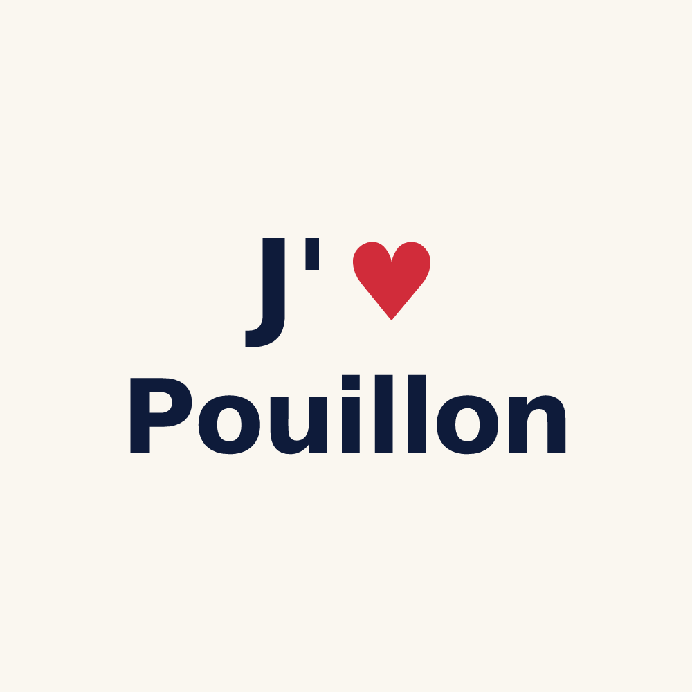 Tasse personnalisée Pouillon — design J'aime Pouillon