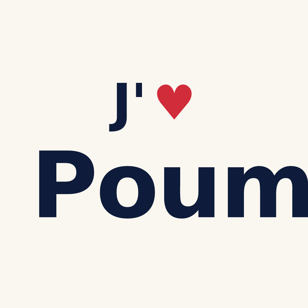 Tasse personnalisée Poum — design J'aime Poum