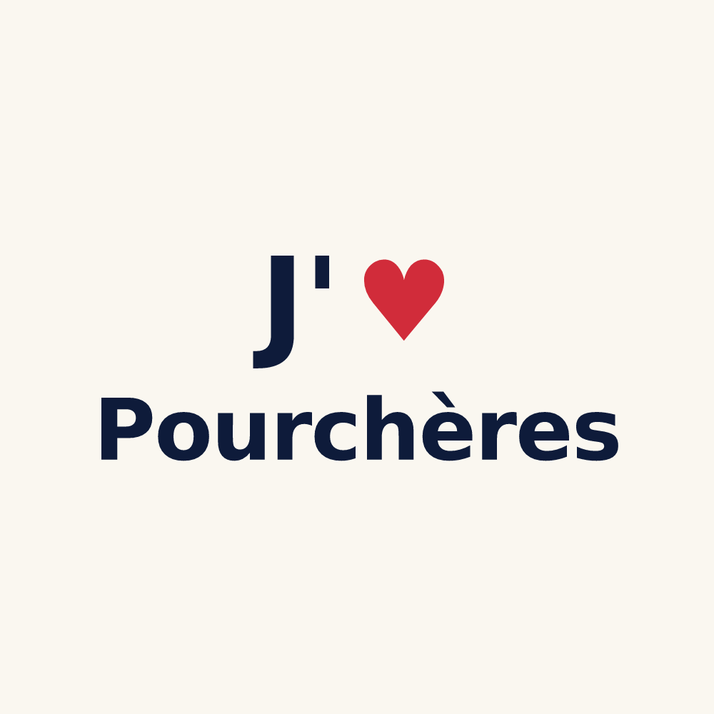 Tasse personnalisée Pourchères — design J'aime Pourchères