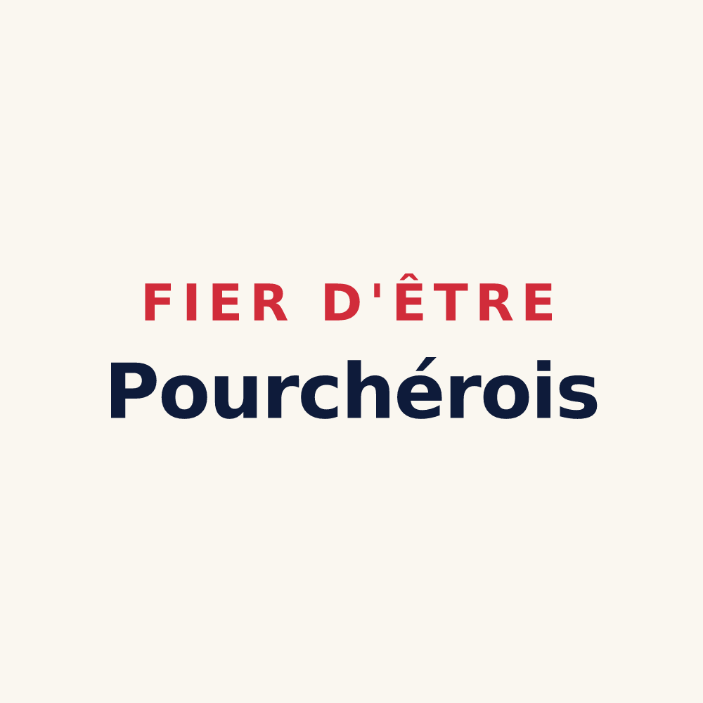 Tasse « Fier d'être Pourchérois » — design pour Pourchères