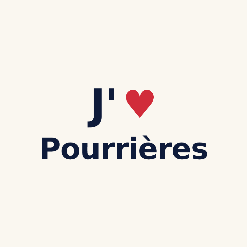 Tasse personnalisée Pourrières — design J'aime Pourrières