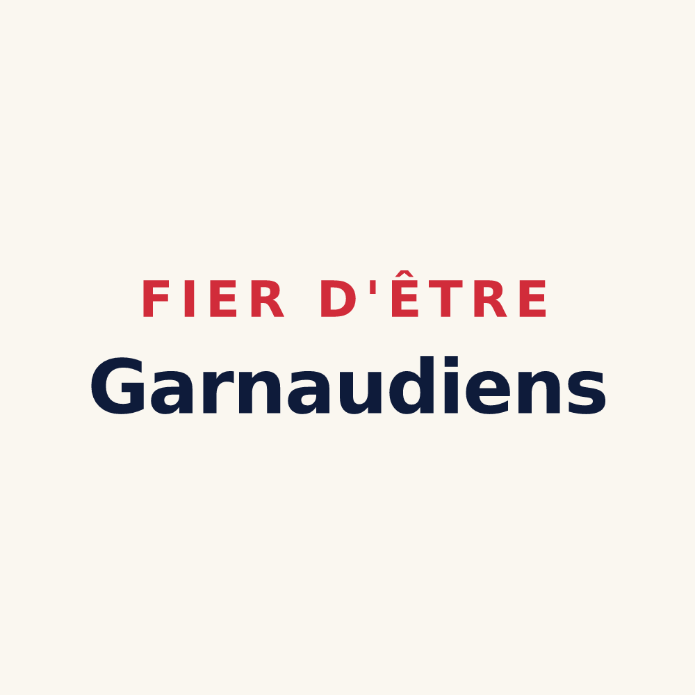 Tasse « Fier d'être Garnaudiens » — design pour Poursay-Garnaud