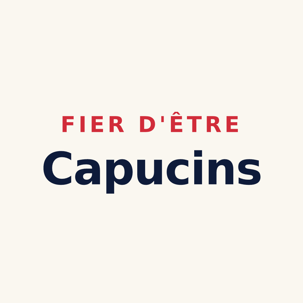 Tasse « Fier d'être Capucins » — design pour Pouru-Saint-Remy