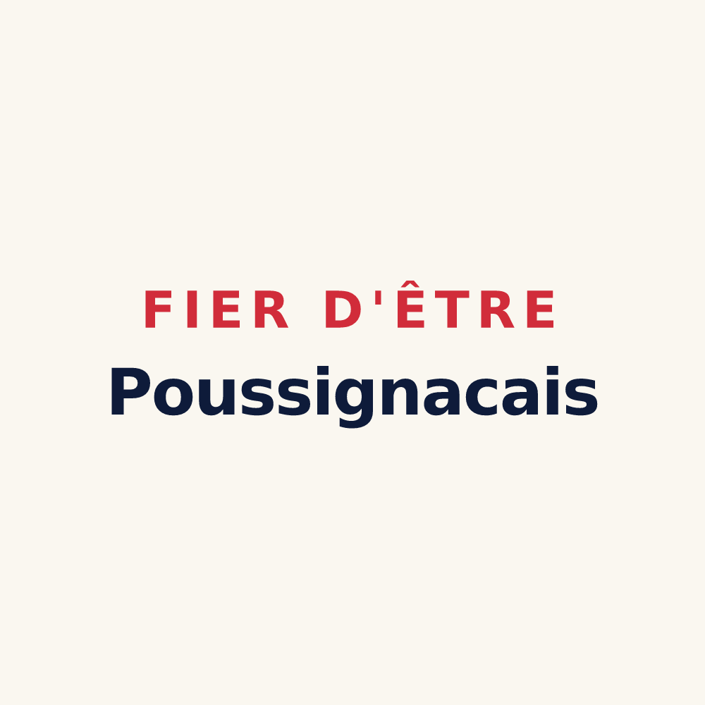 Tasse « Fier d'être Poussignacais » — design pour Poussignac