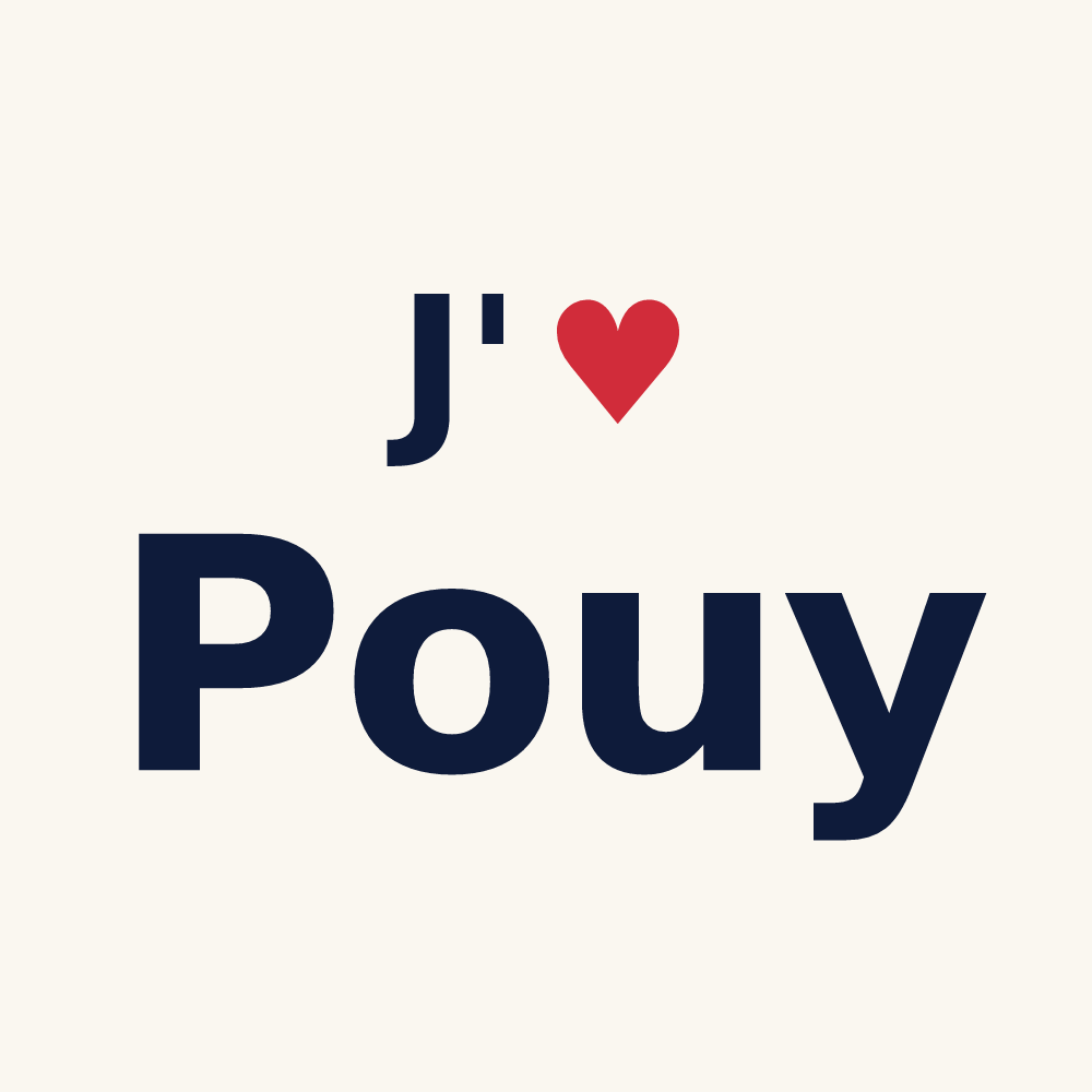 Tasse personnalisée Pouy — design J'aime Pouy
