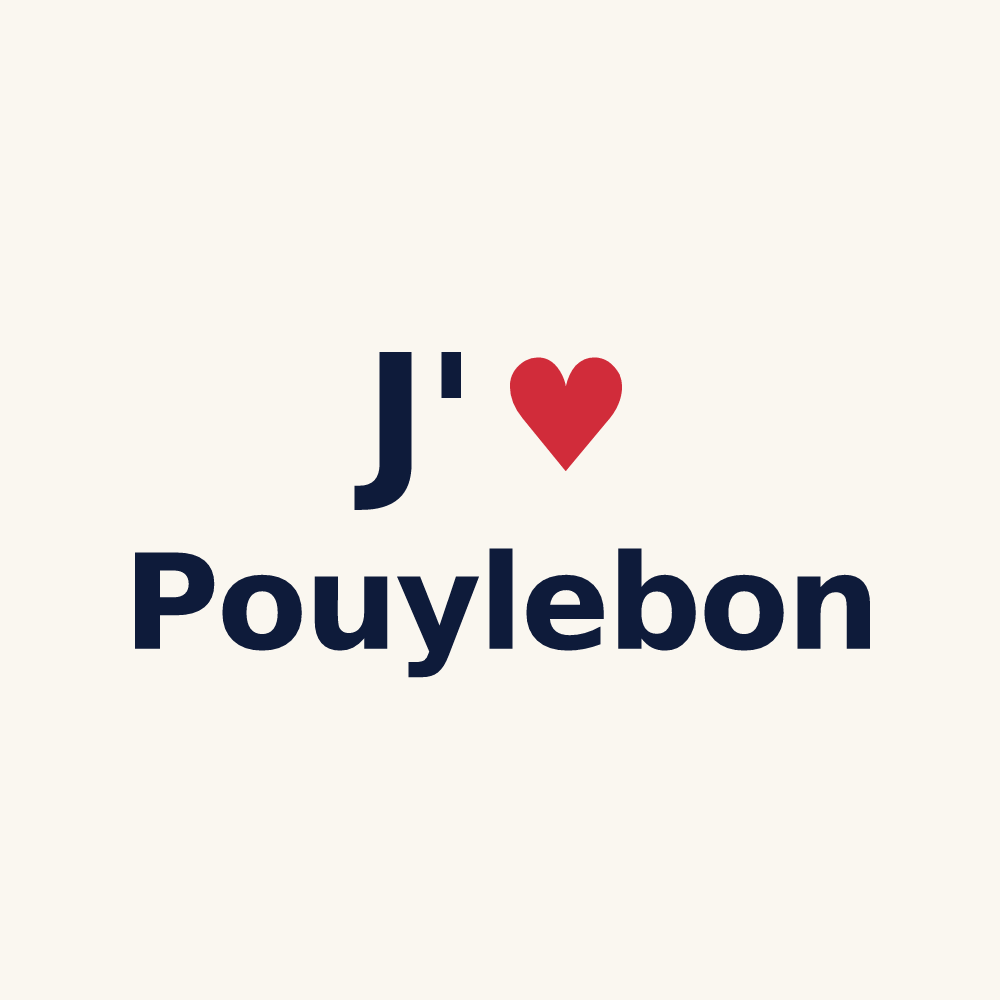 Tasse personnalisée Pouylebon — design J'aime Pouylebon